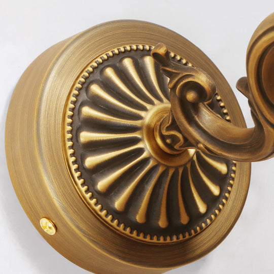 Gold Metal Led Vanity Sconce For Powder Room Wall Lighting With Stick Shape And Simplicity Design