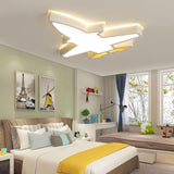 White Acrylic Led Flush Mount Light: Plane Shape Simplicity Nursery Ceiling Lighting