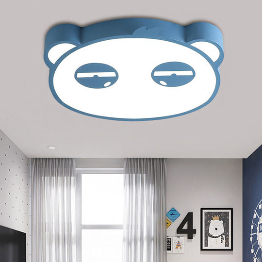 Here Are Two Options:

1. Panda Flushmount Nursery Light - Colorful Animal Led Ceiling Lamp
2.