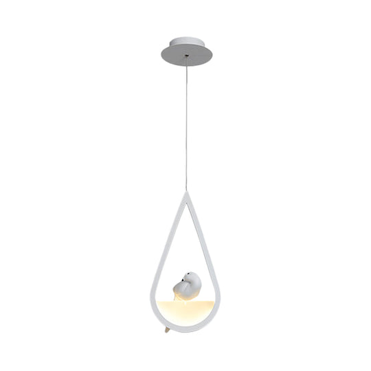Waterdrop Acrylic Hanging Lamp: 1/2/3 Lights | Black/White Warm/White Light Dining Room Pendant