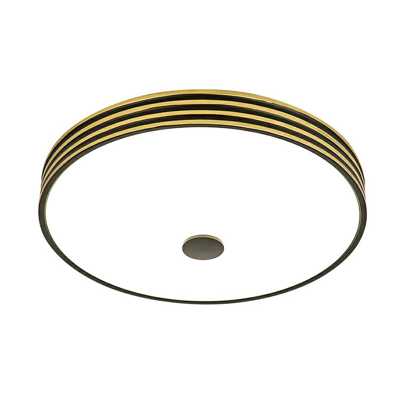 Retro Bowl Led Flush Mount Ceiling Light With Opal Glass - Ideal For Corridor Lighting