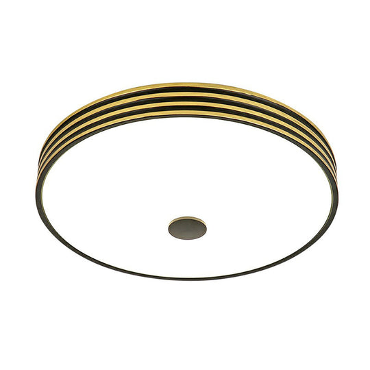 Retro Bowl Led Flush Mount Ceiling Light With Opal Glass - Ideal For Corridor Lighting