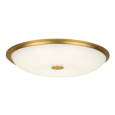 Ultra Thin Milky Glass Led Flush Ceiling Light Fixture For Rustic Bedrooms