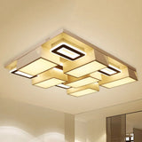 21.5’/29.5’ Modern Acrylic Led Flush Ceiling Light For Living Room In Warm/White/Natural White