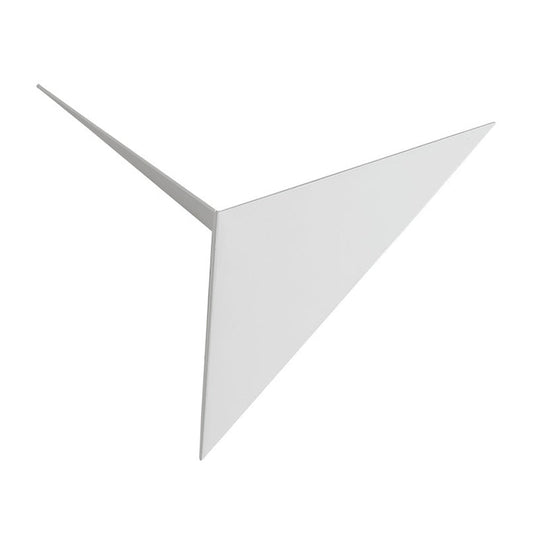 Contemporary Triangle Sheet Wall Lamp - Acrylic Black/White Led Sconce Light In Warm/White