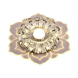 Modern Crystal Flower Led Ceiling Light For Entryway - Clear Flushmount