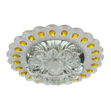 Clear Crystal Blossom Flush Mount Led Entryway Lighting Fixture