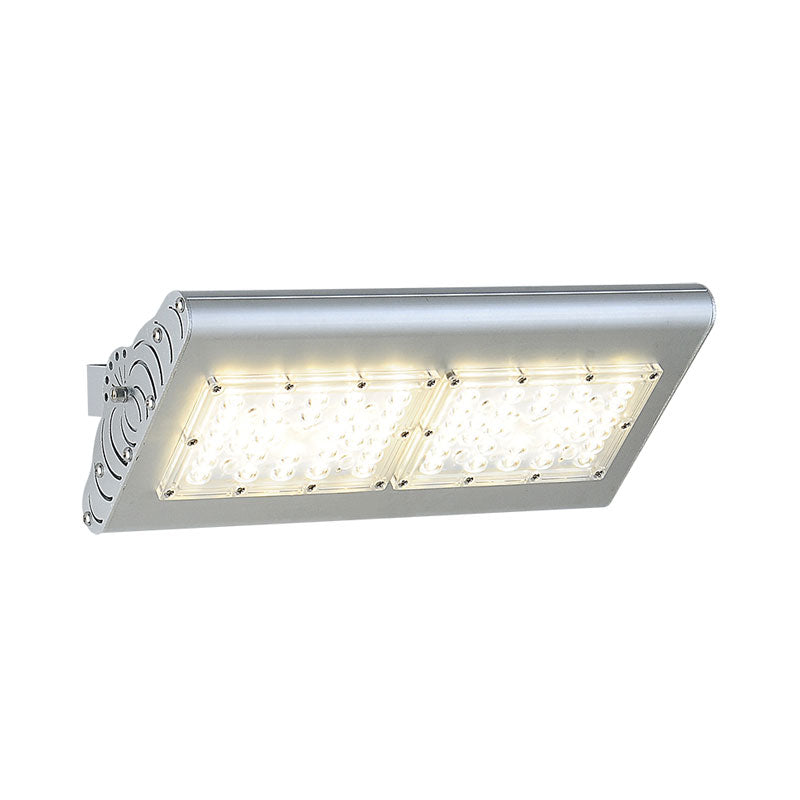 Simplicity Aluminum Led Spotlight Wall Sconce In Silver For Courtyard Lighting