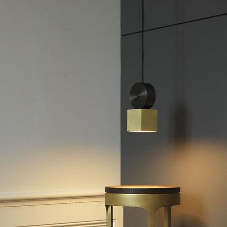 Simplicity Gold Geometric Led Ceiling Light For Dining Room / Warm Square