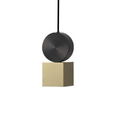 Simplicity Gold Geometric Led Ceiling Light For Dining Room