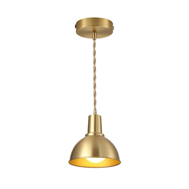 Gold Geometric Shade Ceiling Pendant Light - Post-Modern Design For Dining Room 1-Light Fixture