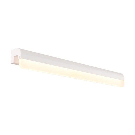 Contemporary Led Vanity Wall Sconce In White/Black Acrylic - 16/19.5/23.5 Wide
