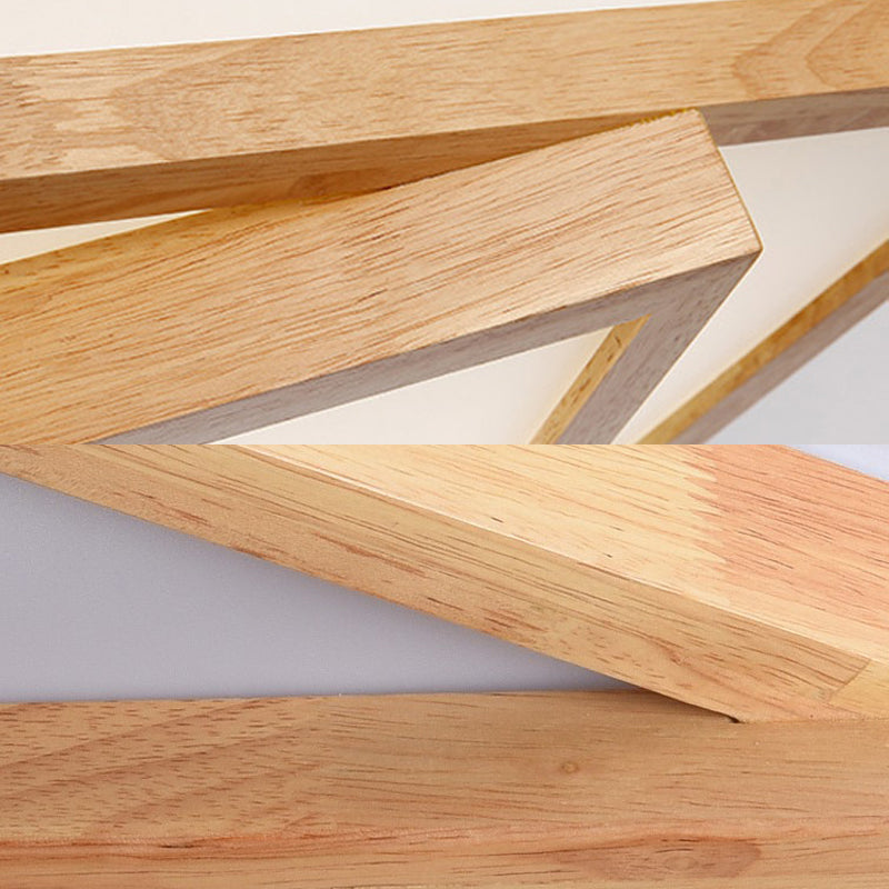 19’/25’/31.5’ Wide Minimalist Wood Beige Led Ceiling Light In White/Warm/Natural - Flush Mount Lamp