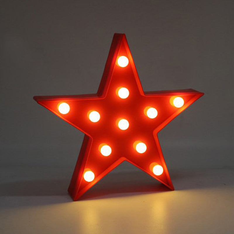 Star Shaped Led Night Light - Artistic Battery Powered Wall For Kindergarten