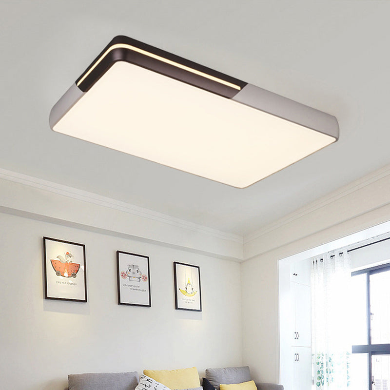Rectangular Led Ceiling Light - Minimalist Design 19-25.5’ Width Warm/White White / 25.5’