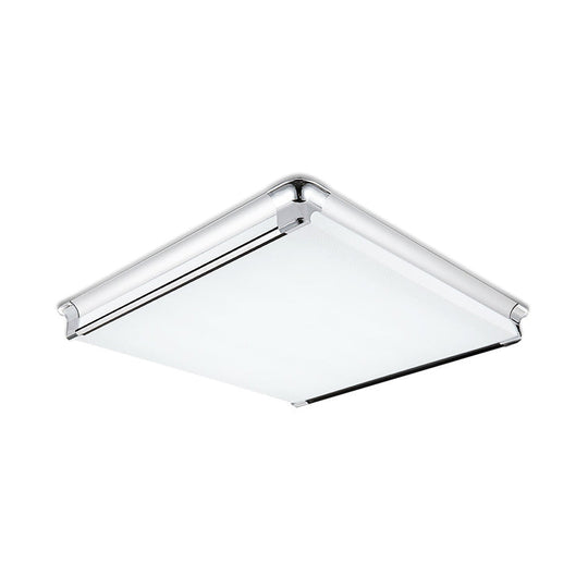 Simplicity Acrylic Led Flush Ceiling Light - Rectangular Design Wide 16.5/24.5/25.5 Ideal For Living