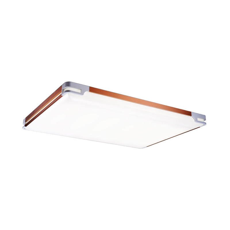 Simplicity Thin Acrylic Ceiling Light - Led Brown Flushmount (20.5/25/35 Wide)