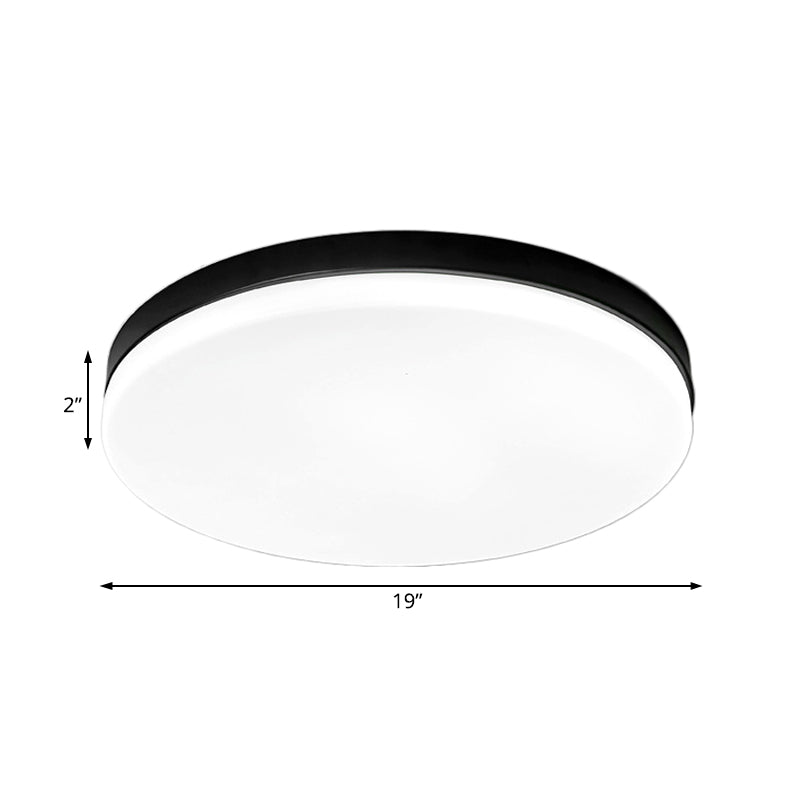 Simplicity Acrylic Flushmount Ceiling Light - Circle Design 11’/15’/19’ Diameter Warm/White