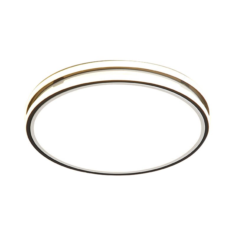 Modern Acrylic Flush Mount Ceiling Light - 16/19.5 Dia Warm/White Led Bedroom Lighting White / 16