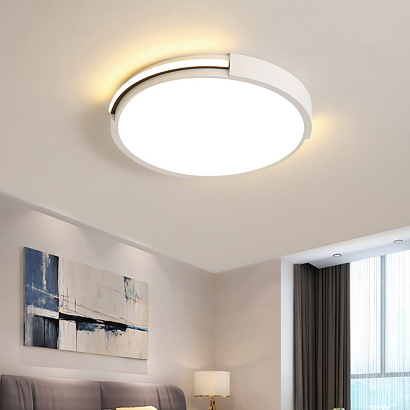 Ultra Thin Led Bedroom Ceiling Light In Warm/White 16/19.5 Diameter - Sleek & Simple