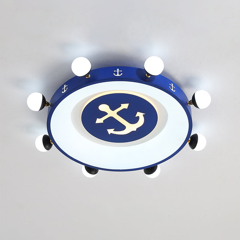 Modern Led Flush Mount Ceiling Light For Children’s Room - Circle Shape