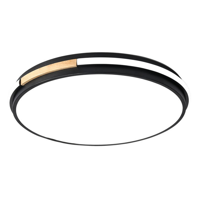 Sleek Round Led Flush Mount Light For Bedrooms - Acrylic Finish