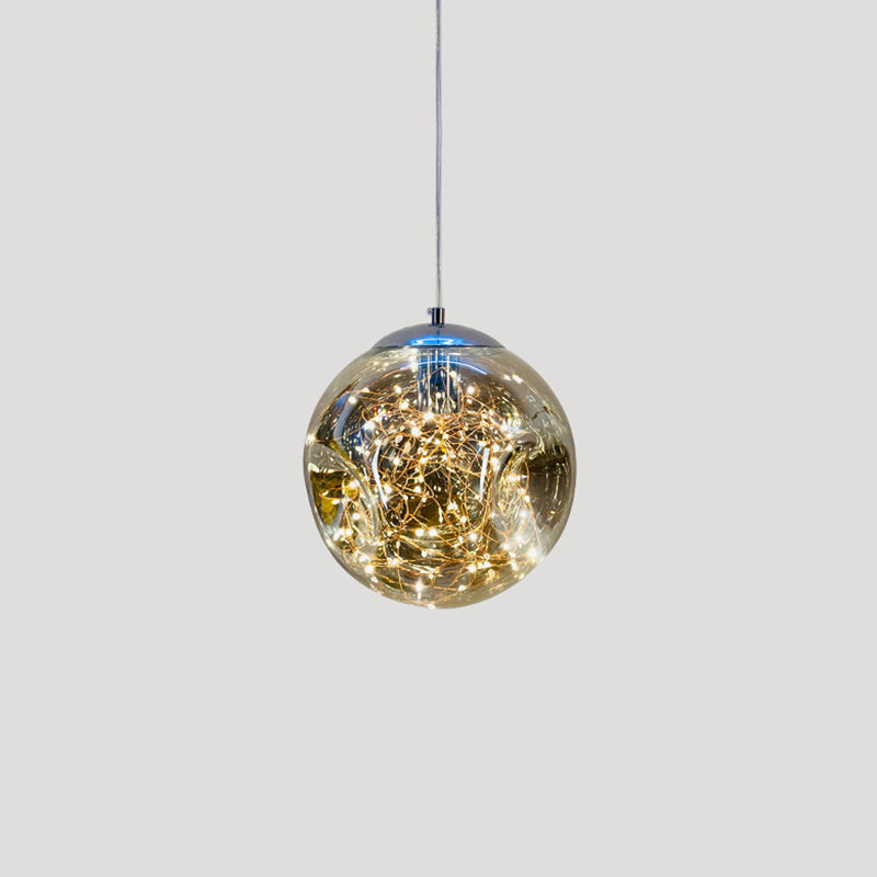Sleek Geometric Led Pendant Light Suspension Fixture With Clear Glass For A Stunning Bedroom