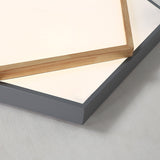 Pentagon Led Flush Mount Lamp In Acrylic Grey/White - 3 Color Options And Sizes Available