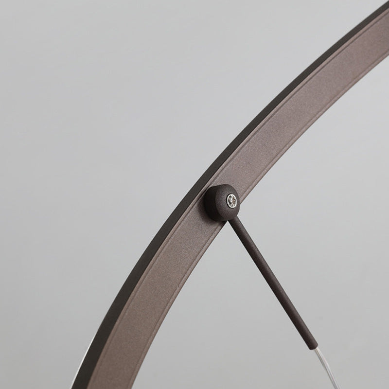 Bruno Minimalist Acrylic Circle Chandelier - White/Warm/Natural Light Options 2/3/5-Head Ceiling