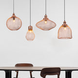 Rose Gold Vintage Bulb Cage Suspension Pendant Light For Restaurants