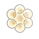 17’/21’ Contemporary Led Flush Mount Ceiling Light Fixture In Warm/White