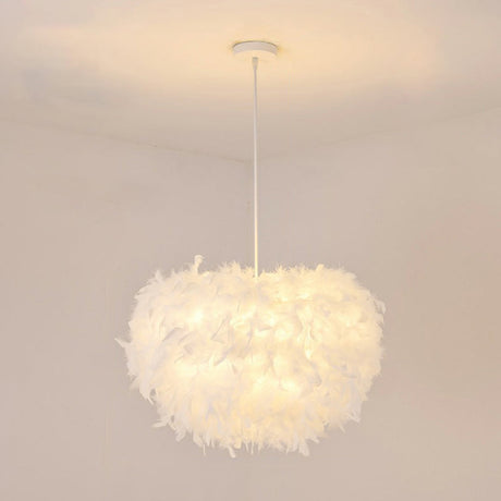 Minimalist White Hemisphere Suspension Pendant Light For Living Room / 18