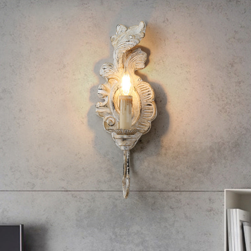 Metallic Vintage Candelabra Wall Light For Corridor