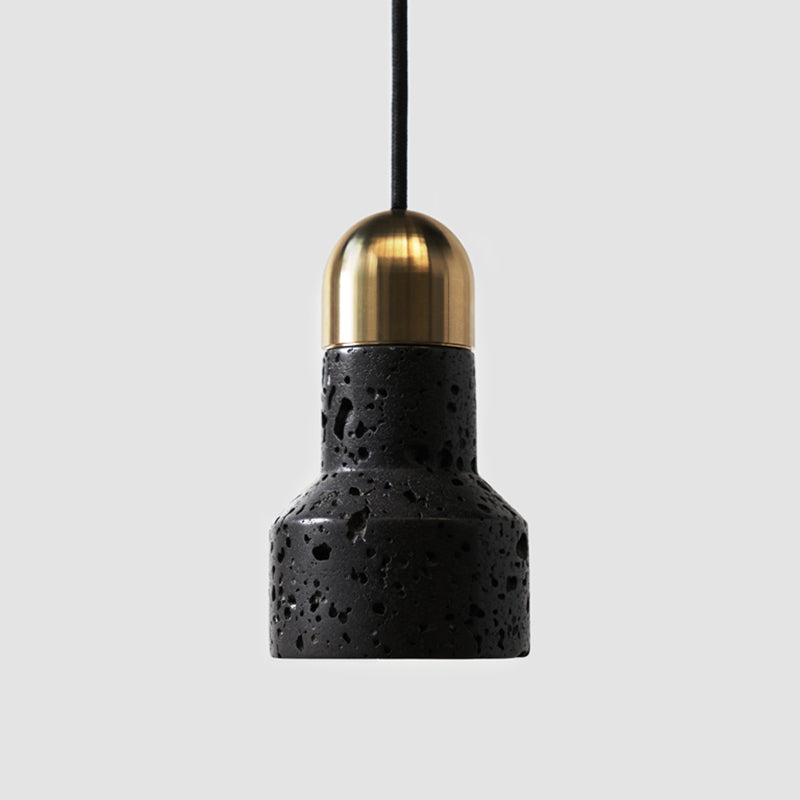 Nordische Marmor-Pendelleuchte mit von Taschenlampen inspiriertem Design