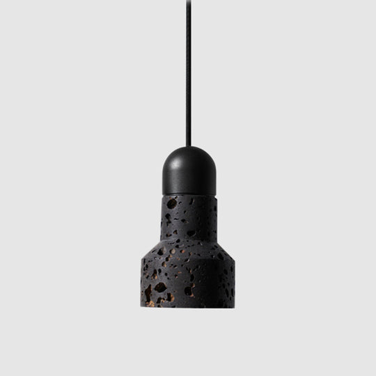 Nordische Marmor-Pendelleuchte mit von Taschenlampen inspiriertem Design