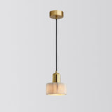 Minimalist Marble Pendant Light For Dining Rooms - Elegant Ceiling Fixture With Shaded Design White