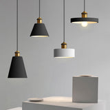 Modern Geometric Pendant Light - Stylish Resin-Cement Suspension Fixture For Dining Room