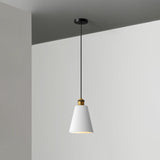 Modern Geometric Pendant Light - Stylish Resin-Cement Suspension Fixture For Dining Room White /