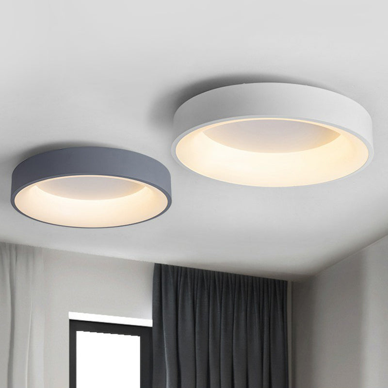 Modern Acrylic Led Flush Ceiling Light Fixture - Circular Shape For Bedroom