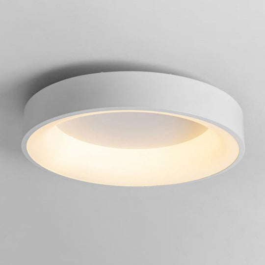 Modern Acrylic Led Flush Ceiling Light Fixture - Circular Shape For Bedroom White / 14 Third Gear