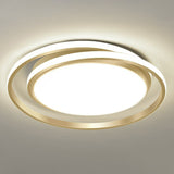 Simplicity Led Flush Mount Ceiling Light For Bedroom - Acrylic Round Design Gold / 18’ Natural