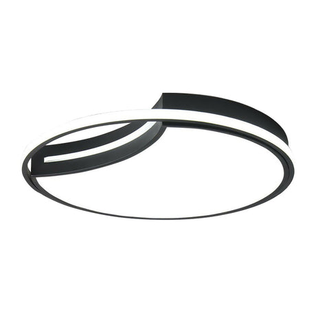 Minimalist Black Acrylic Led Flush Mount For Living Room Lighting
