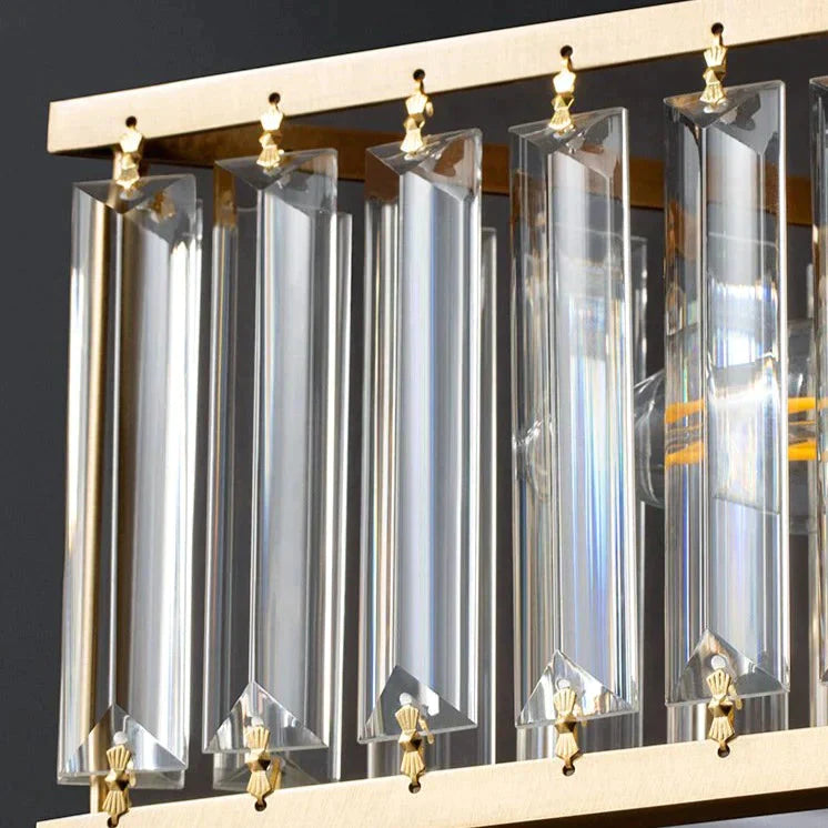 Nordic All-Copper Crystal Bedroom Study Room Lamp Ceiling