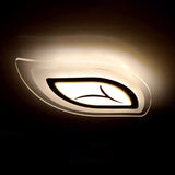 Modern Clear Acrylic Leaf Led Ceiling Light For Living Room