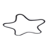 Modern Aluminum Led Flush Ceiling Light For Kids Bedroom - Loop In Black