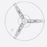 Nordic Modern Light Luxury Study Living Room Copper Ceiling Lamp