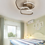 Contemporary Flush Mount Led Ceiling Light For Living Room - Acrylic Heart Design
