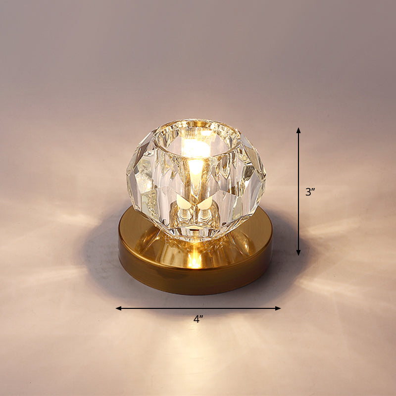 Bud-Shaped Led Crystal Flush Mount Ceiling Light - Modern Design For Corridors Bronze / Warm