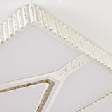 Modern Led Crystal Ceiling Flush Mount Lamp With Multi-Pattern Design