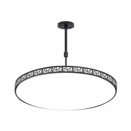 Modern Metallic Hollow-Carved Led Chandelier For Conference Room Lighting